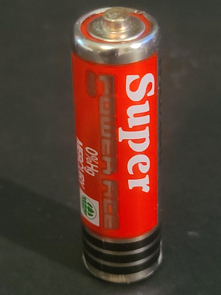 Vintage Maxell Advertising Super Power Ace Collectable AA Battery-image