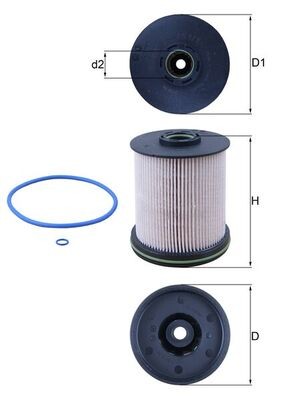 KX 491/1D KNECHT fuel filter for Opel, Vauxhall