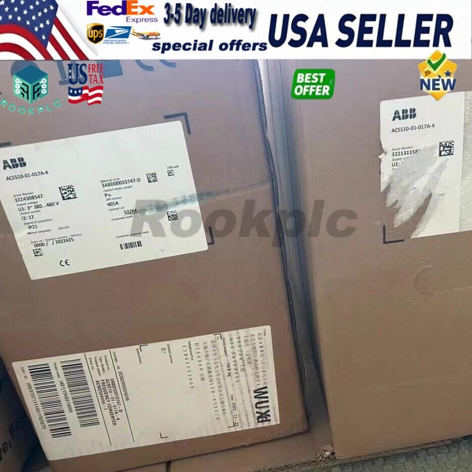 ABB ACS510-01-017A-4 Frequency Converter New in Box Fast Shipping 1pcs No Keypad