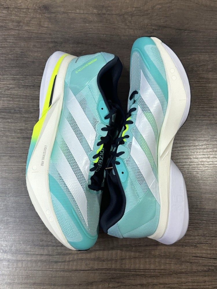 Adidas Adizero Boston 13 Flash Aqua JS4945 Men’s Size 10.5