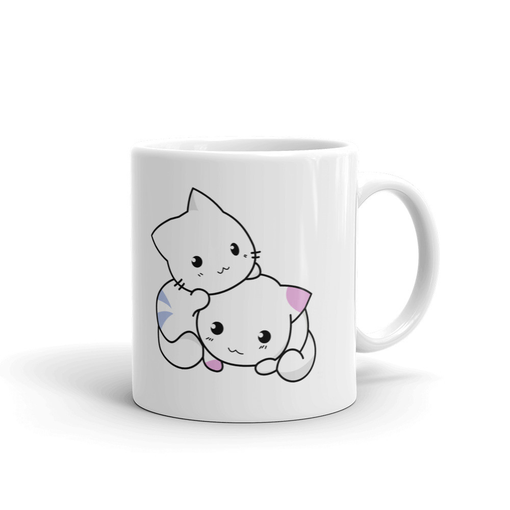 Loving Cute Kittens Cuddling Coffee Tea Ceramic Mug Office Work Cup Gift