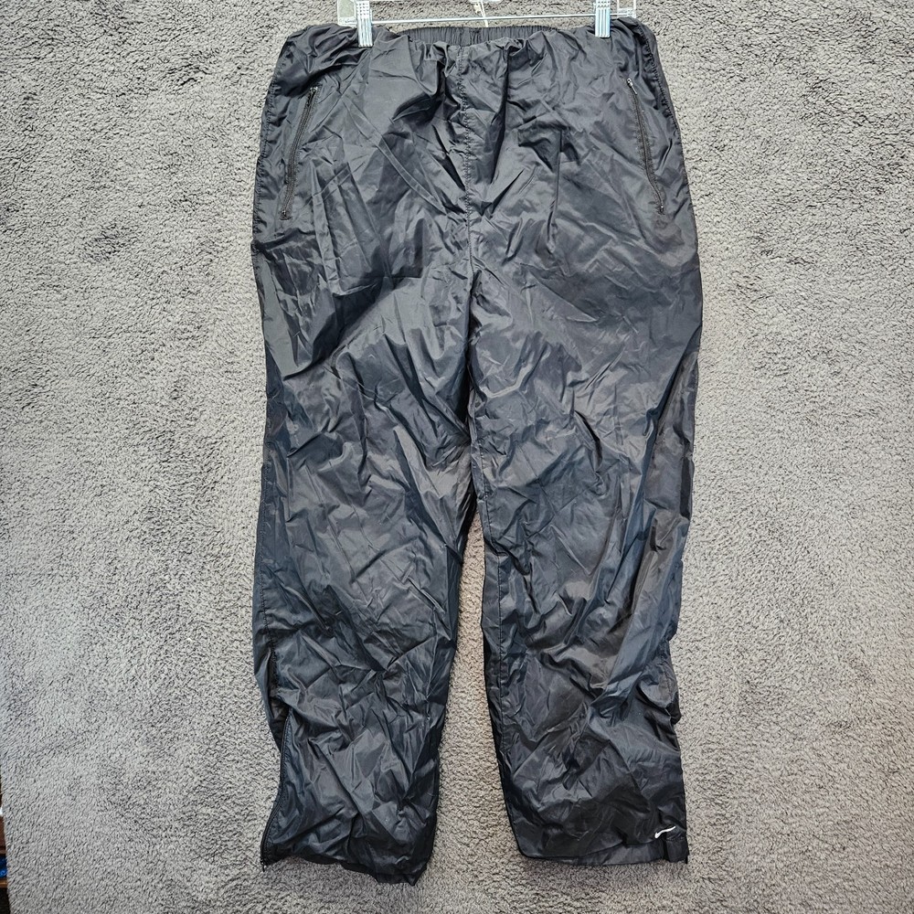 Nike mens xl black lined track pants athletic windbreaker training
