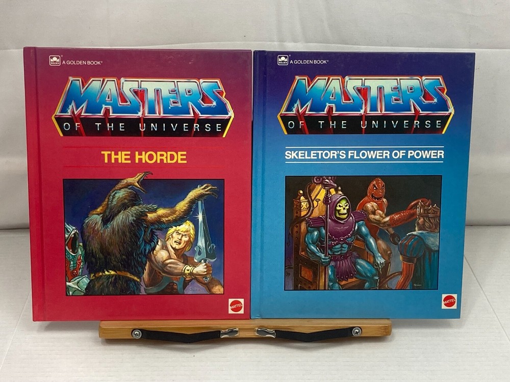 1985 Golden Book Masters of the Universe MOTU Book Lot - Horde Flower of Power