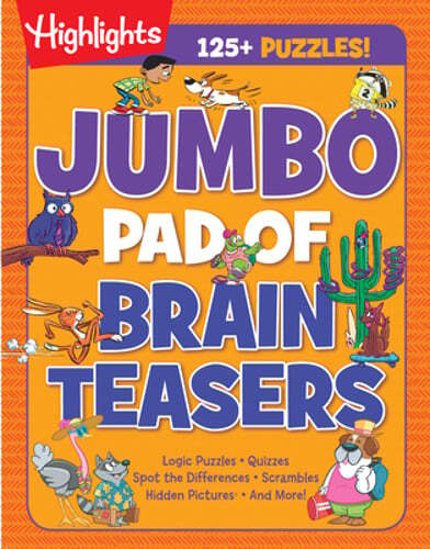 Jumbo Pad of Brain Teasers by Highlights: Used