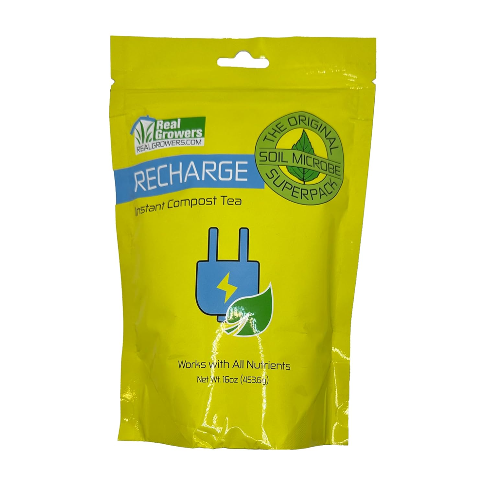 Real Growers Recharge - Mycorrhizae Instant Compost Tea/Soil Microbes for Plant