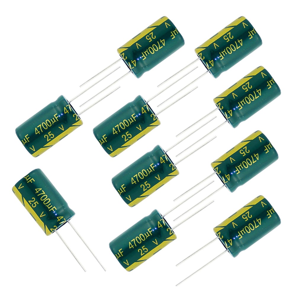 10pcs 6.3V to 450V 1uF to 22000uF LOW ESR Radial Electrolytic Capacitor D