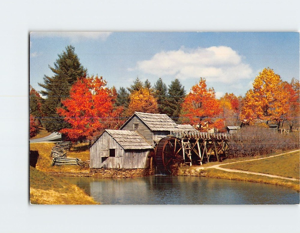 Postcard Mabry Mill Blue Ridge Parkway Virginia USA North America