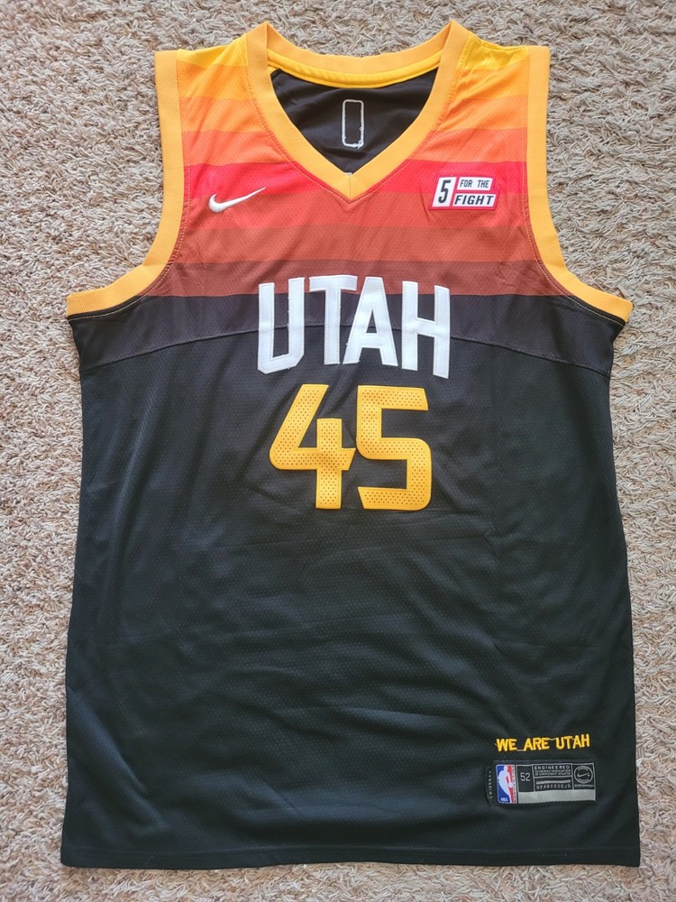 Utah Jazz Donovan Mitchell #45 Nike Swingman Jersey City Edition Size 52/L Nw/oT