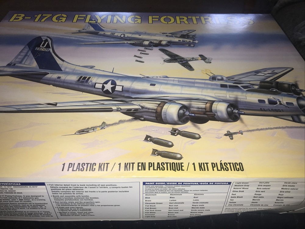 1:48 Scale B-17G Flying Fortress Model Plane Kit Revell Plastic Model Kit Plane
