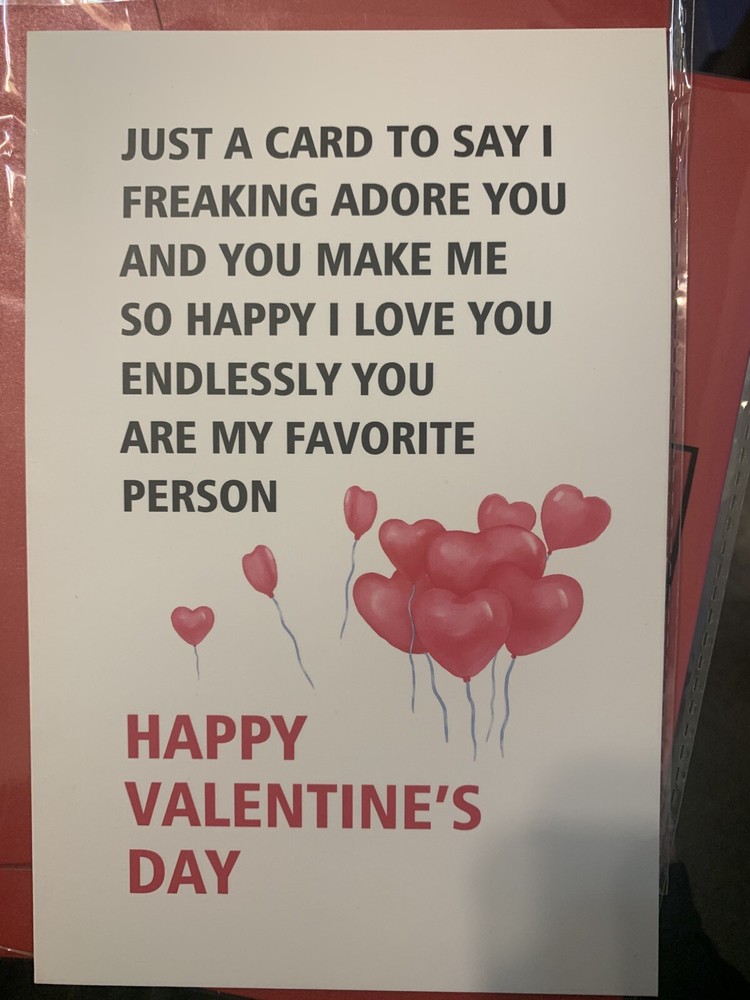 Freakin Adore You Happy Valentines Day Card