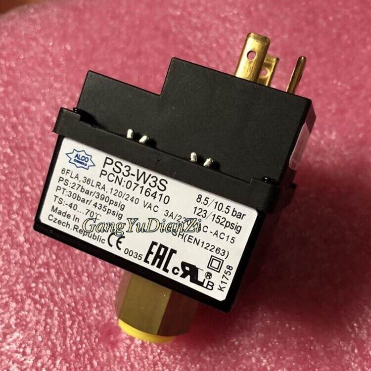 1PCS EMERSON Pressure Relay Switch Pressure Controller PS3-W3S 8.5/10.5bar