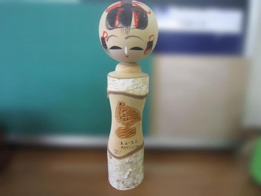 White Birch Kokeshi 30cm Raicho Tateyama Kurobe Retro Folk Toy