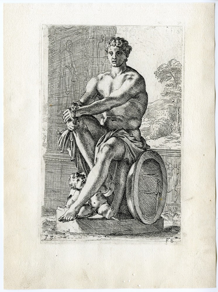 STATUE-ROME-MARS-AMOR-CUPID-GOD-MYTHOLOGY-38-Francois PERRIER-1638