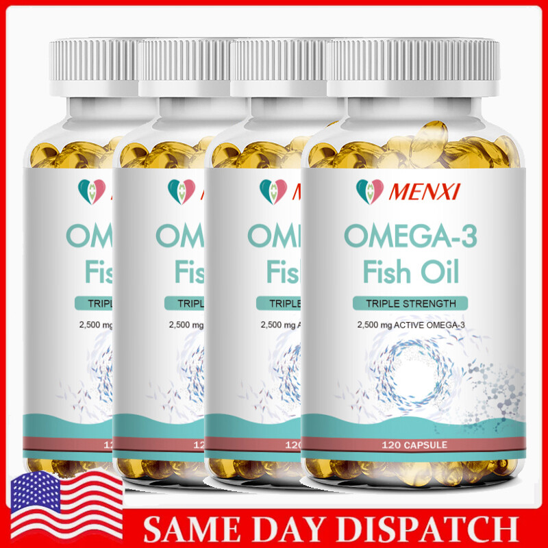 1/2/4x Omega 3 Fish Oil  Extra Strength 3600mg EPA & DHA Heart & Brain Health
