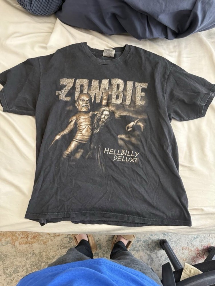 Vintage Official 1998 Rob Zombie Hellbilly Deluxe Robot Tour Shirt Sz Xl