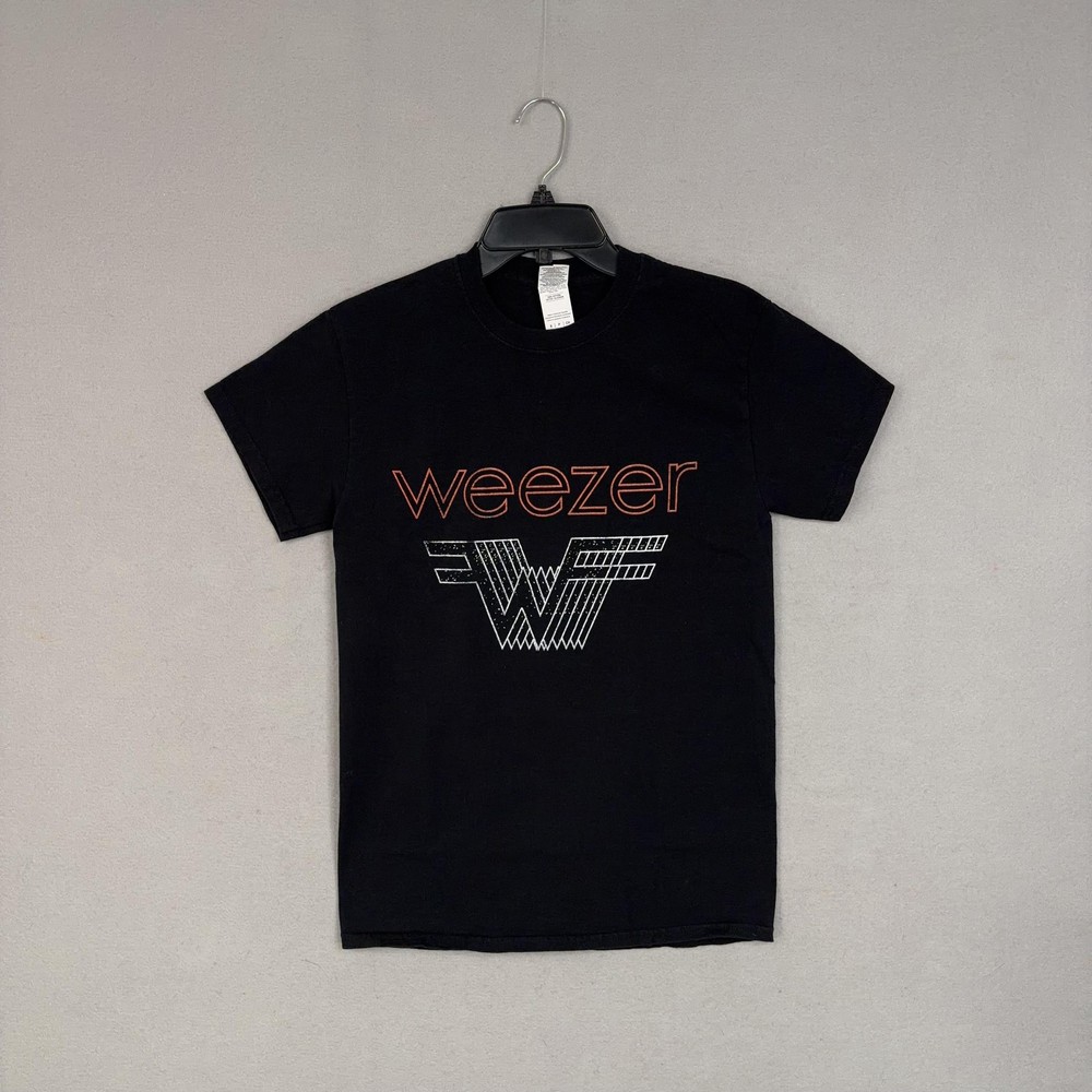 Weezer Shirt Adult Small Black Double Sided Tour Band Rock Music Graphic Tee