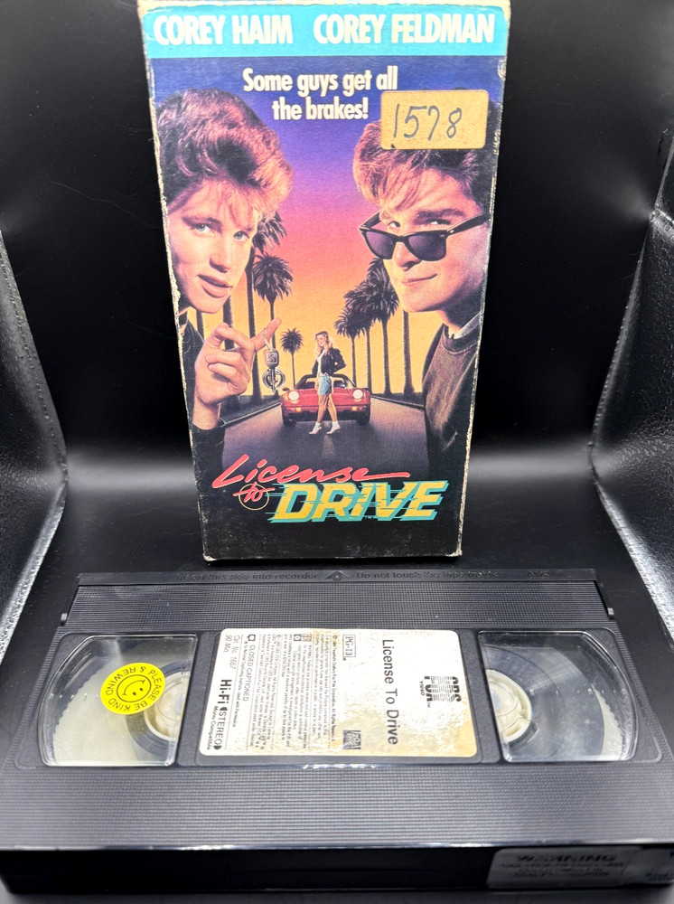 License to Drive (VHS, 1988) Corey Haim - Corey Feldman CBS Fox Comedy - Tested