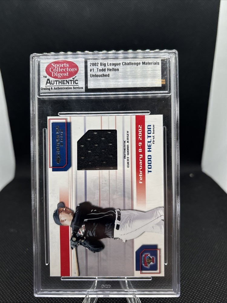 2002 Donruss - Big League Challenge Materials Todd Helton #1 (MEM)