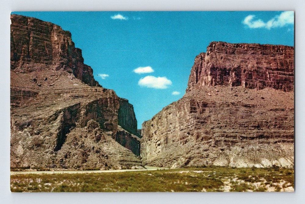 Postcard Texas Big Bend Park TX Santa Elena Canyon 1950s Unposted Chrome