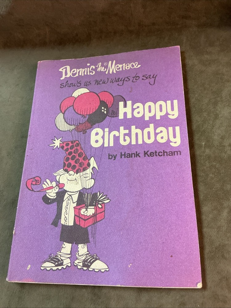 1979 Happy Birthday Dennis The Menace Book By Hank Ketcham Paperback