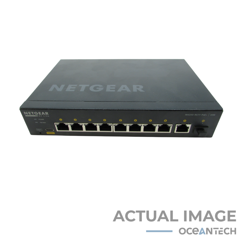 Netgear AV Line M4250-9G1F-PoE+ Managed L3 Network Switch GSM4210PD No AC
