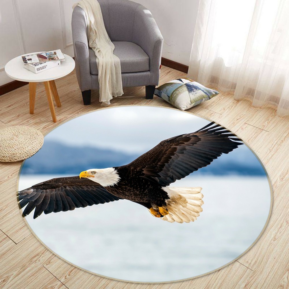 3D Eagle Flying Animal Non Slip Rug Mat Elegant Photo Carpet O1968