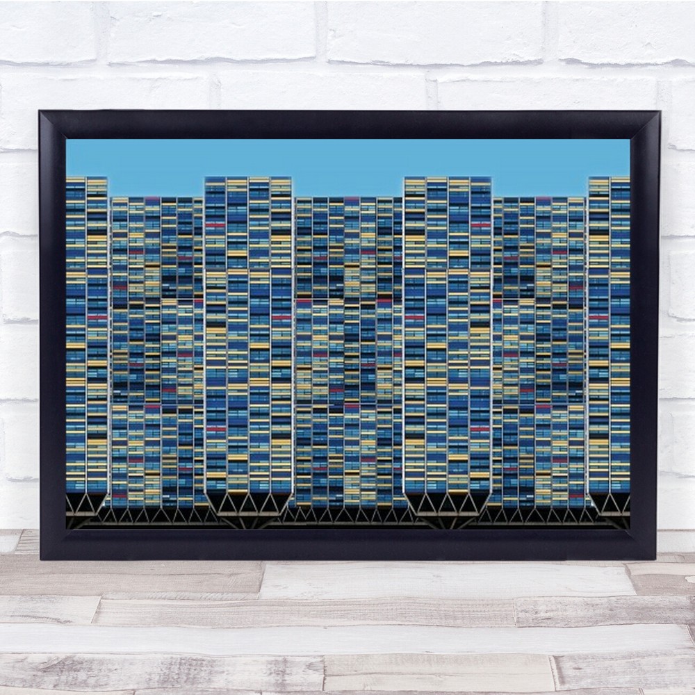 Big, Bigger, Biggest Leiden Creative Edit Architecture Windows Wall Art Print