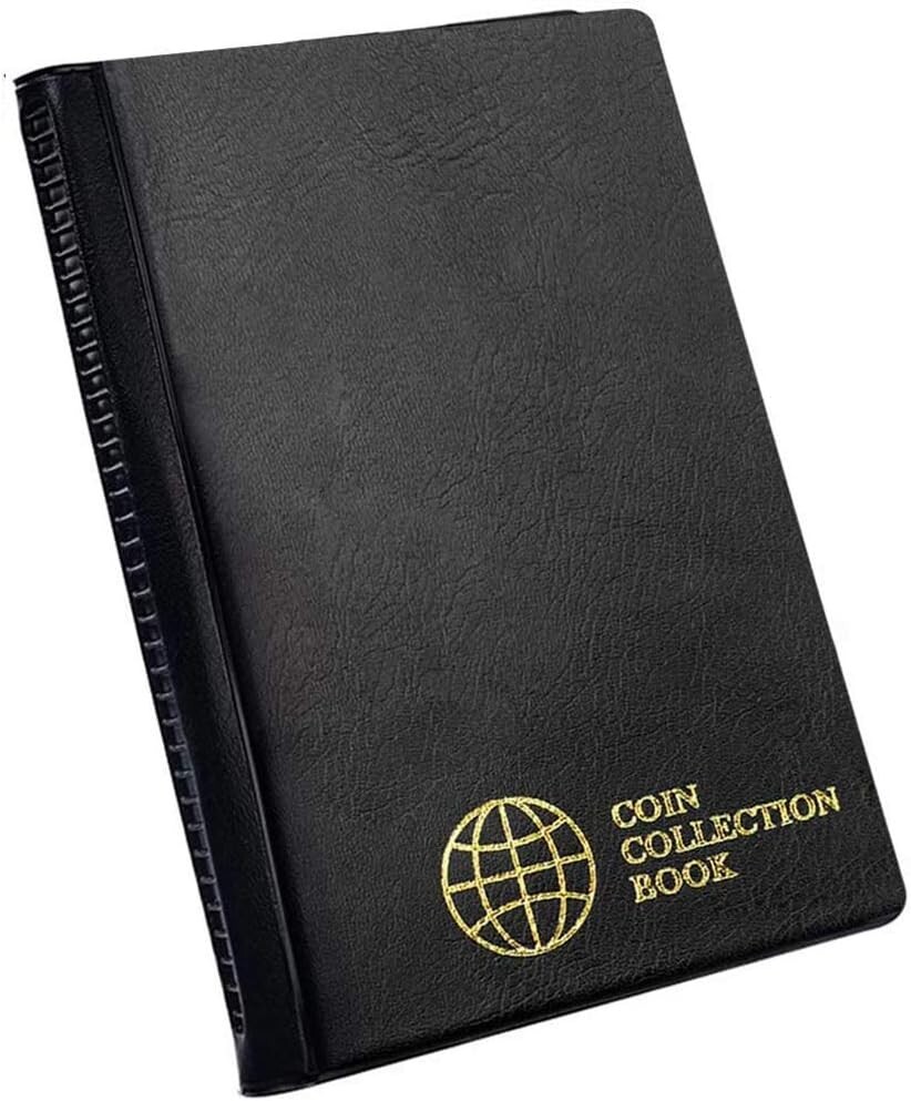 60 Pockets Coin Collection Holder Album Book Supplies Holders for Collectors