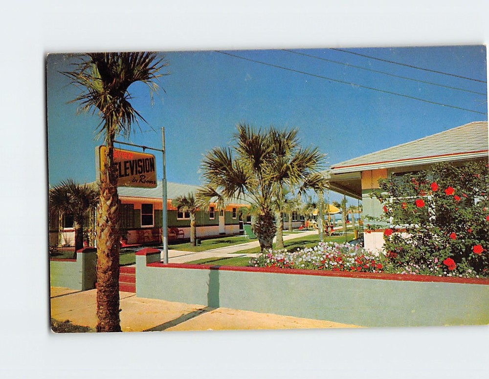 Postcard Green's Ocean Front Court Jacksonville Beach Florida