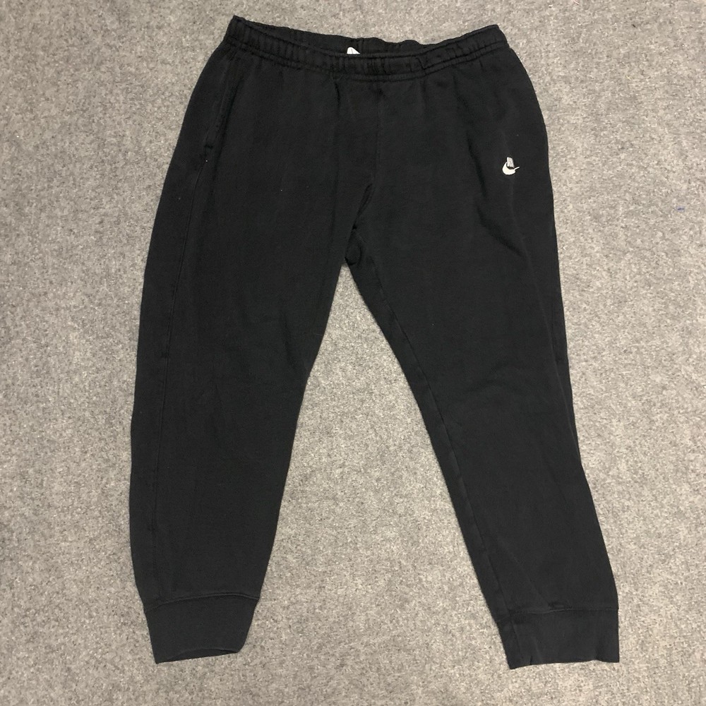 Nike Sweatpants Adult Size XL Swoosh Relaxed Joggers Mens Pants Black