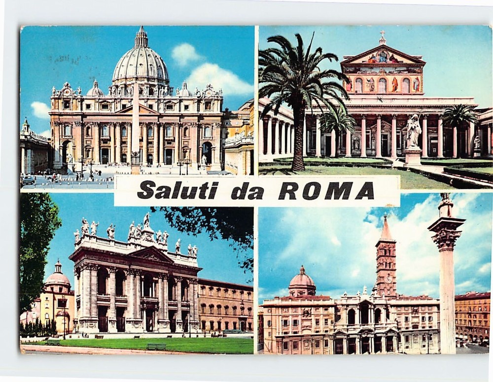 Postcard Saluti da Rome Italy