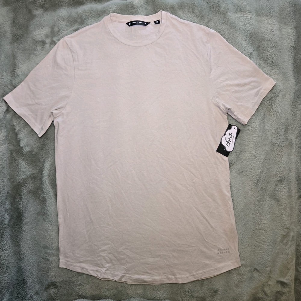 Men's Travis Mathew Cloud Crew T-Shirt  Color Italian Sand/Beige Size M NWT