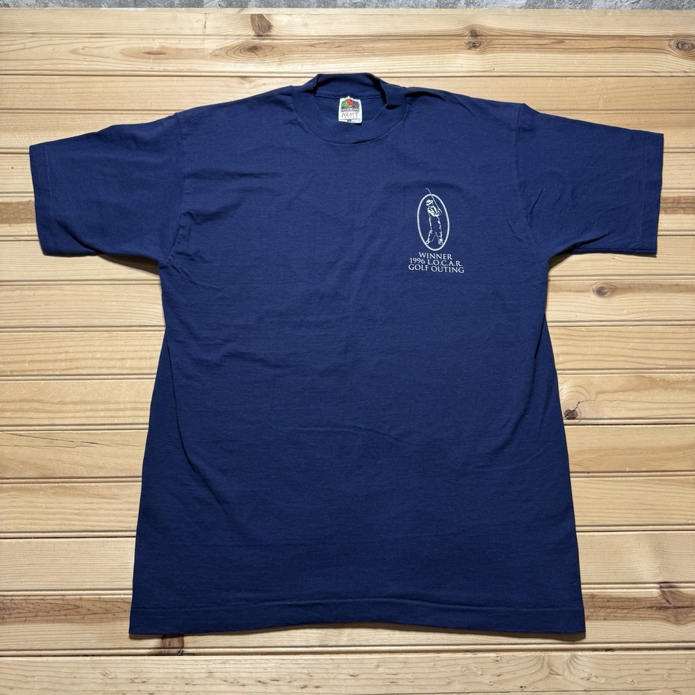 Vintage 90s Valley Of Eagles Ohio L.O.C.A.R. Golf Outing Champion Shirt Large