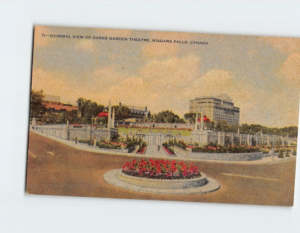 Postcard General View of Oakes Garden Theatre Niagara Falls Ontario Canada