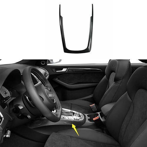ABS Carbon Fiber Gear Shift Frame Trim for Audi SQ5 2014-2017 Middle Console Upgrade-image