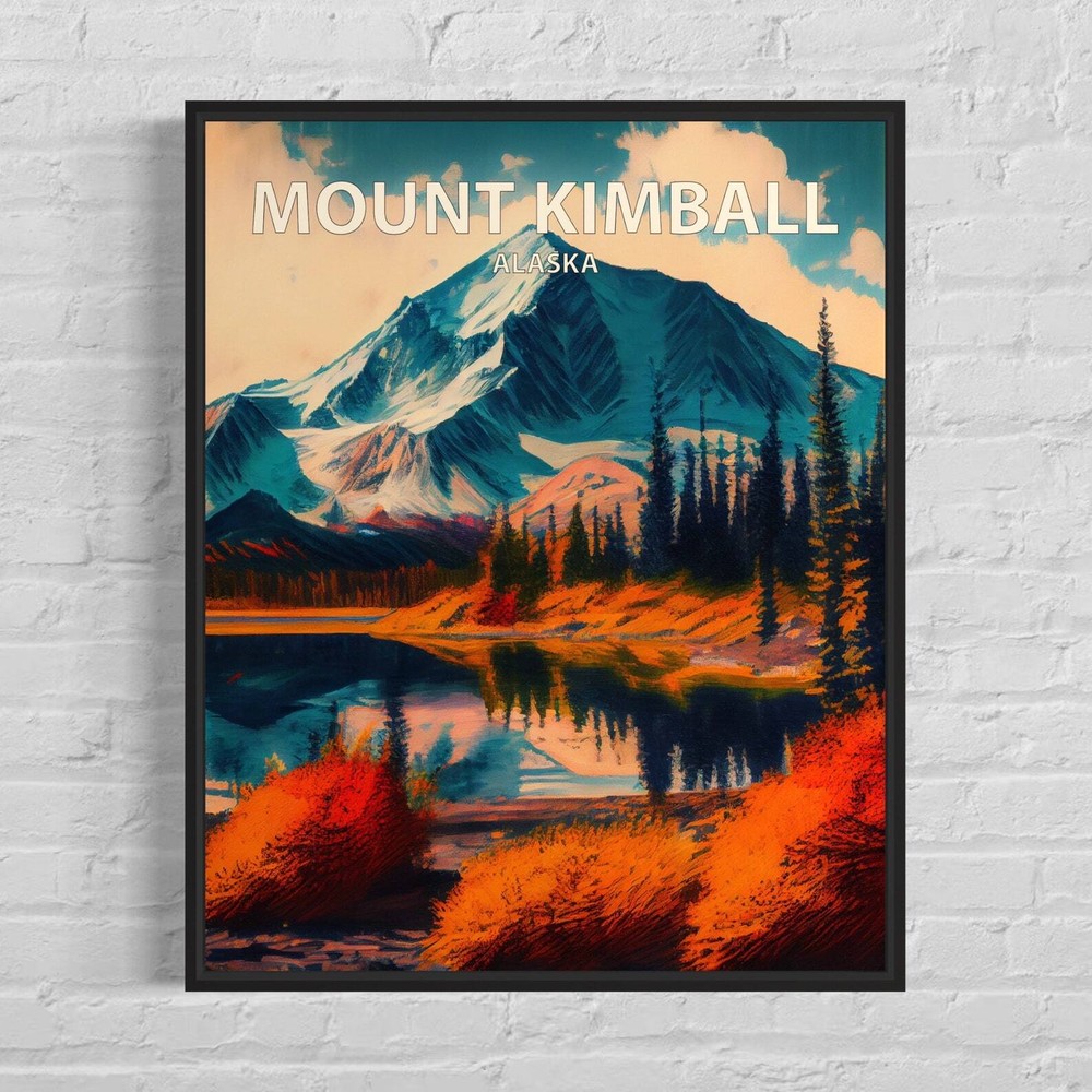 Mount Kimball Alaska Art Print Mount Kimball Wall Art Painting Mount Kimball