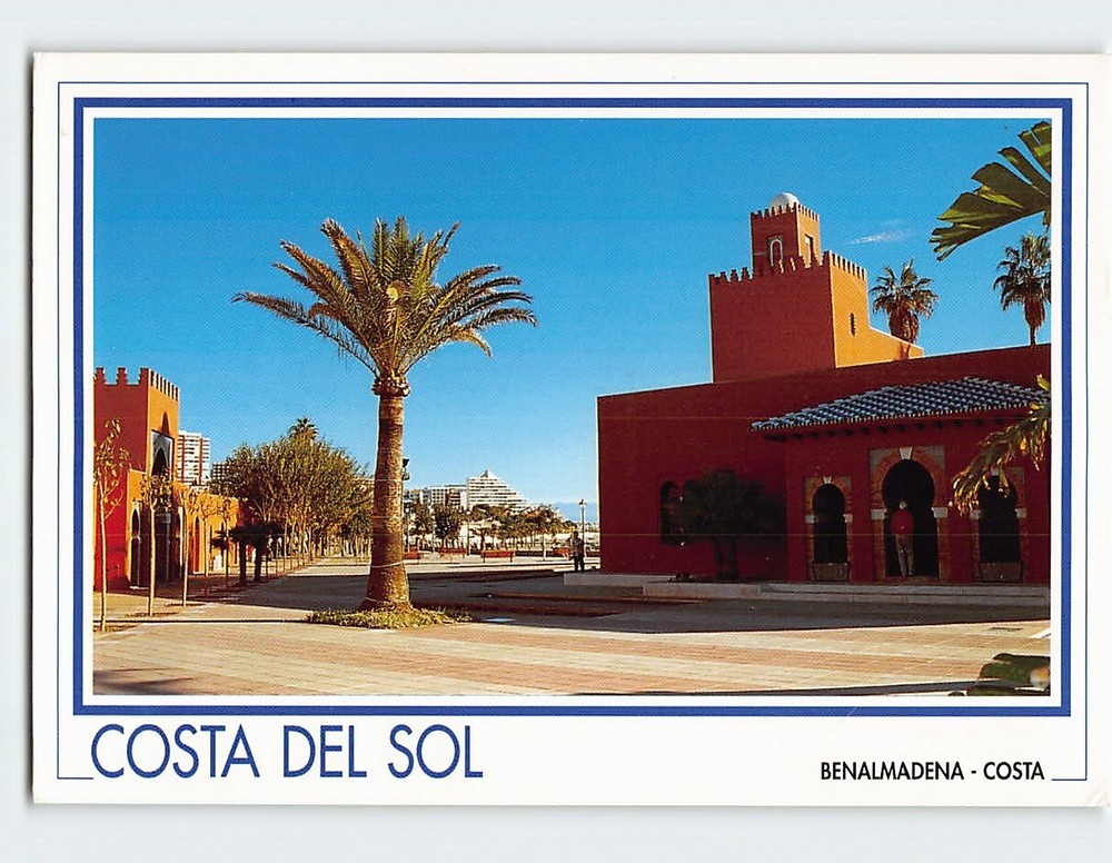 Postcard Castillo Bil-Bil Costa Del Sol Benalmadena Spain