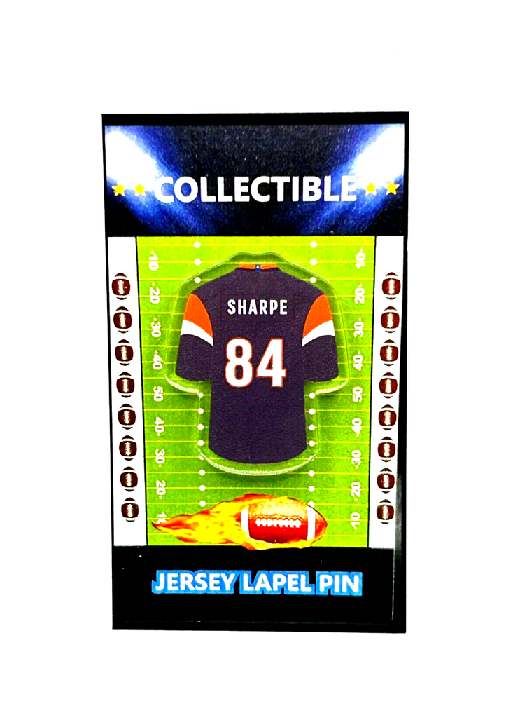 Denver Broncos Shannon Sharpe Retro Jersey Lapel Pin - Classic Collectible