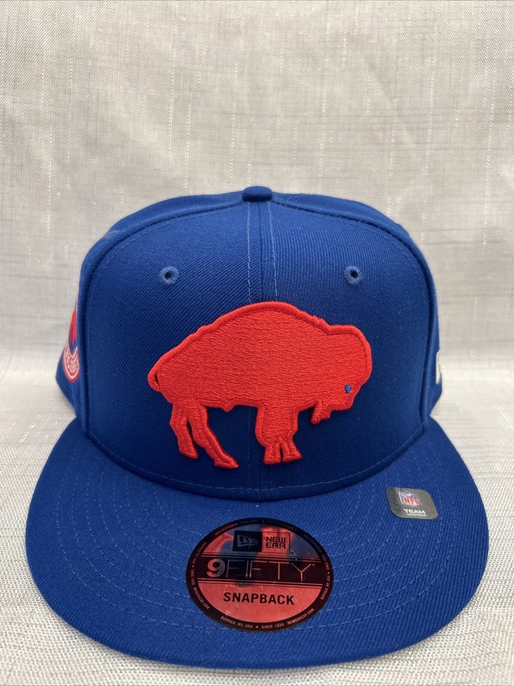 New Buffalo Bills Hat New Era 9Fifty Flatbill SnapBack Adjustable Cap Blue Logo