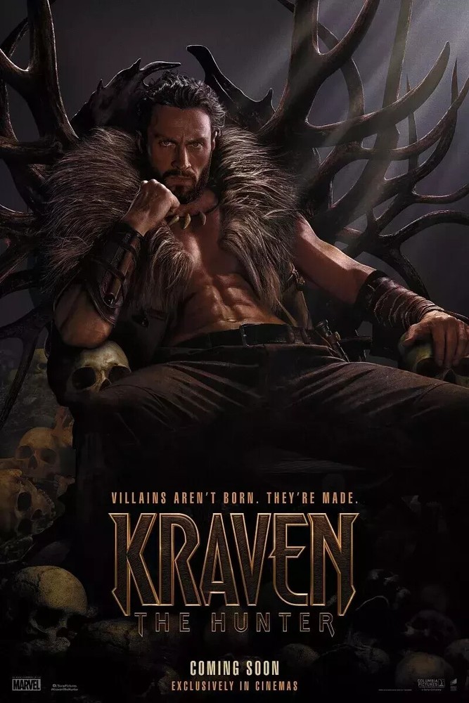 Kraven the Hunter 2024 Movie Poster Wall Art Print Unframed