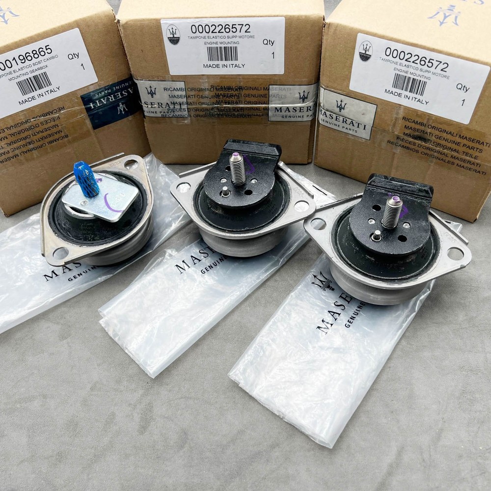 196865, 2×226572 Engine & Transmission Mount kit for Maserati Quattroporte GT GC