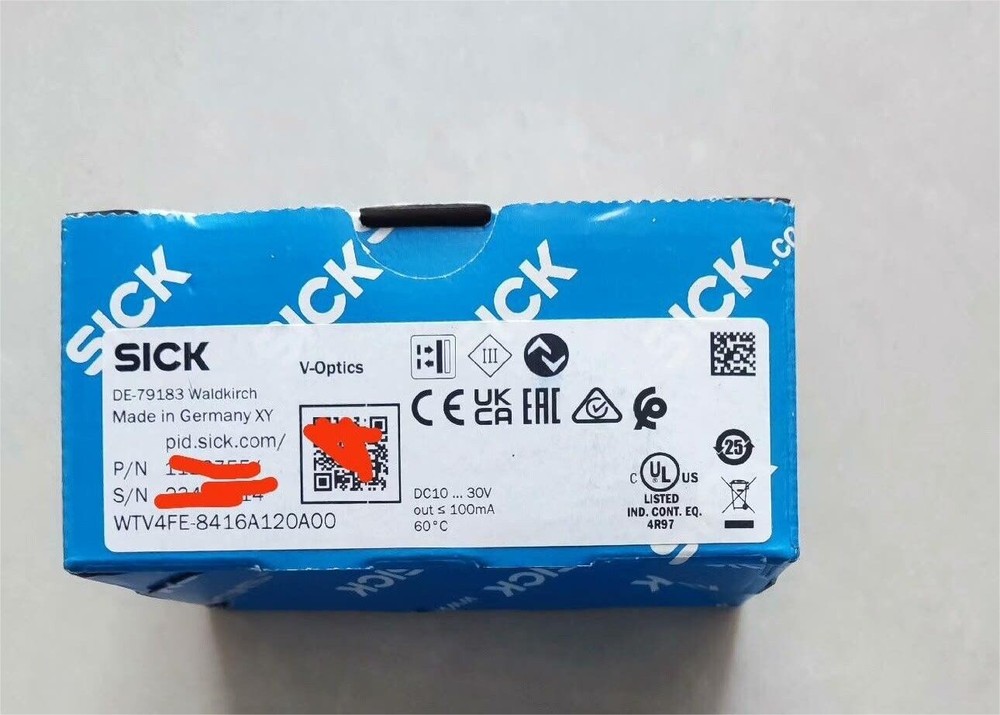 SICK   WTV4FE-8416A120A00     1123755   V-Optics  50mm sensor NEW IN BOX DHL/fed