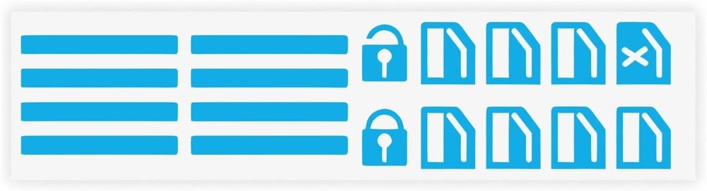 Glow-in-the-Dark Car Door Switch Sticker for Night Safety