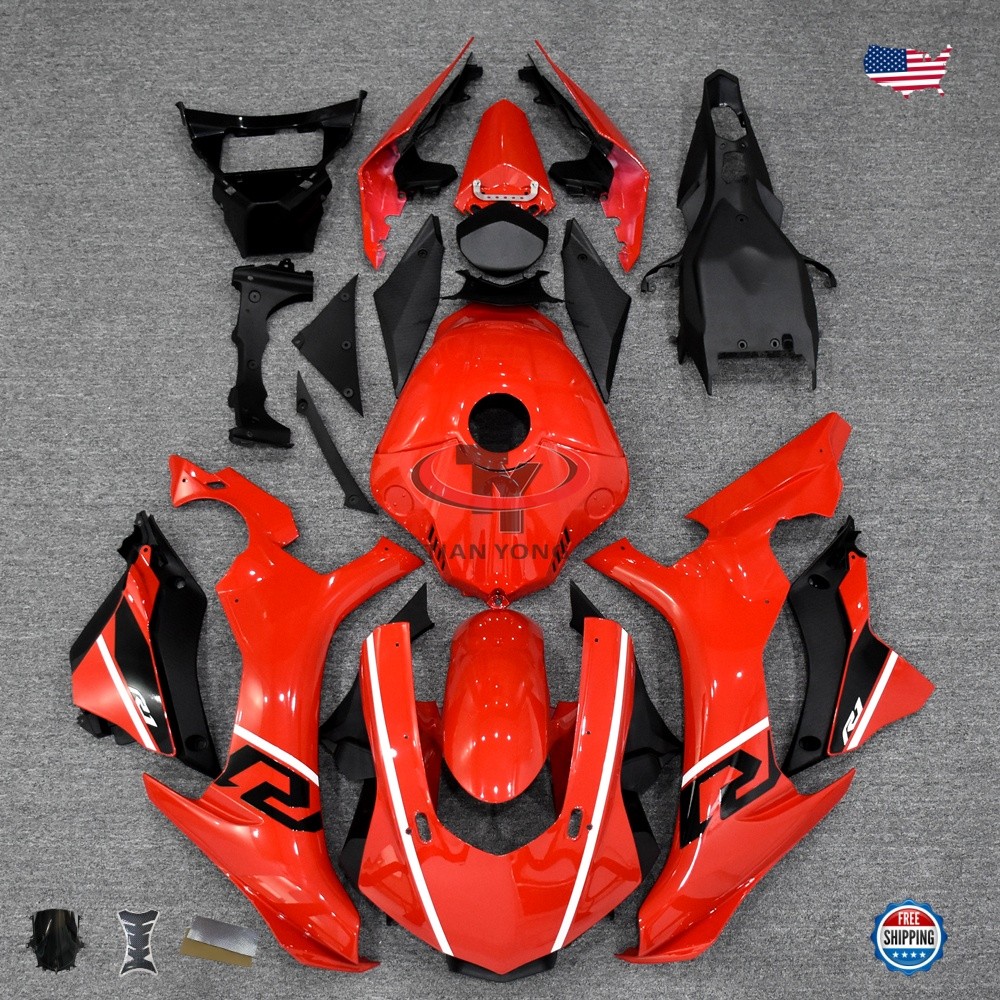Red Black Fairings Fit for Yamaha YZF R1 2015 2016 2017 2018 2019 Bodywork