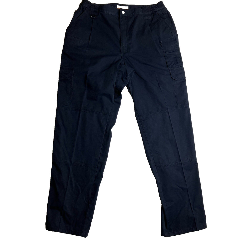 5.11 Tactical Pants Mens 36x32 Cargo Straight Leg Navy Dark Wash Tag 40x34