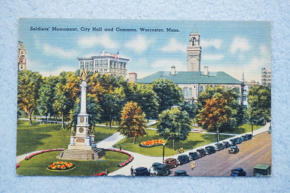 Soldiers Monument - City Hall and Common - Worcester, Massachusetts