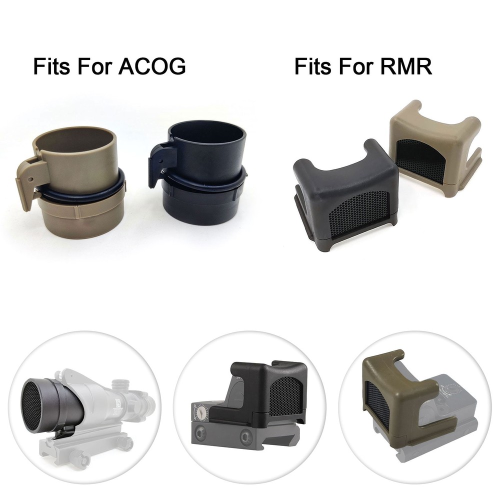 Scope Cap Metal Mesh Lens Protector Cover Anti-Reflection Honeycomb For ACOG/RMR