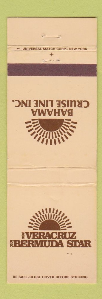 Matchbook Cover - Bahama Cruise Line