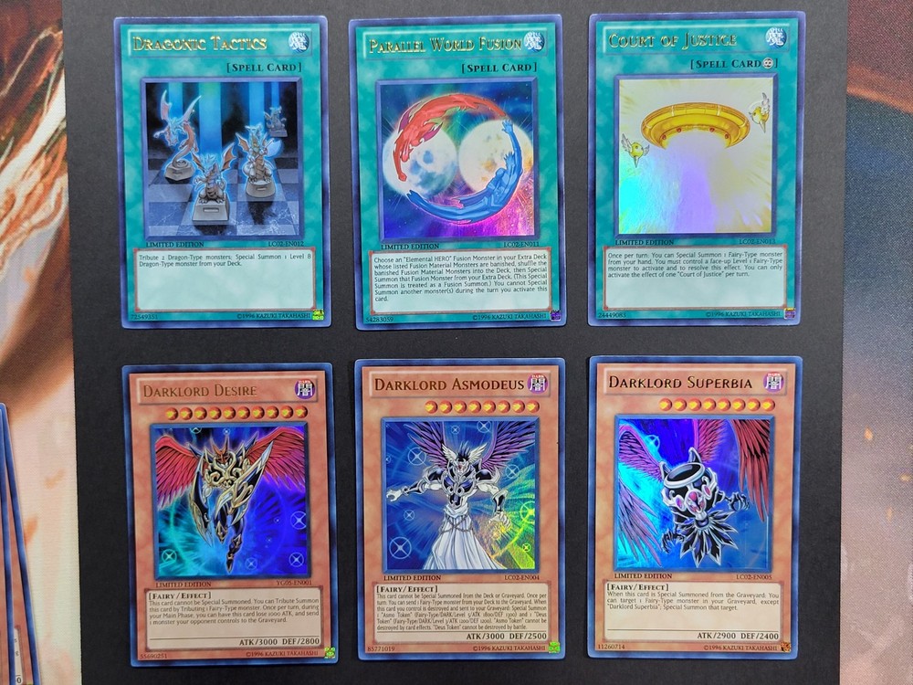 Yugioh Card Lot x10: Legendary Collection 2 + Darklord Desire YG05-en001. Ultras