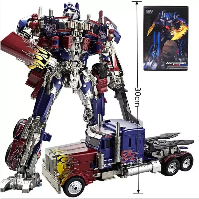 30CM Optimus Prime Bumblebee Commander Robot Toy Alloy Car Action Figure Kids